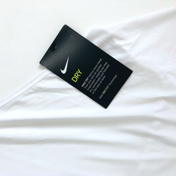 Nike White Dri Fit Training Tank Top - Picture 3 of 5